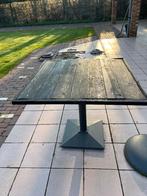 Tafel ijzeren onderstel, Tuin en Terras, Ophalen, Gebruikt