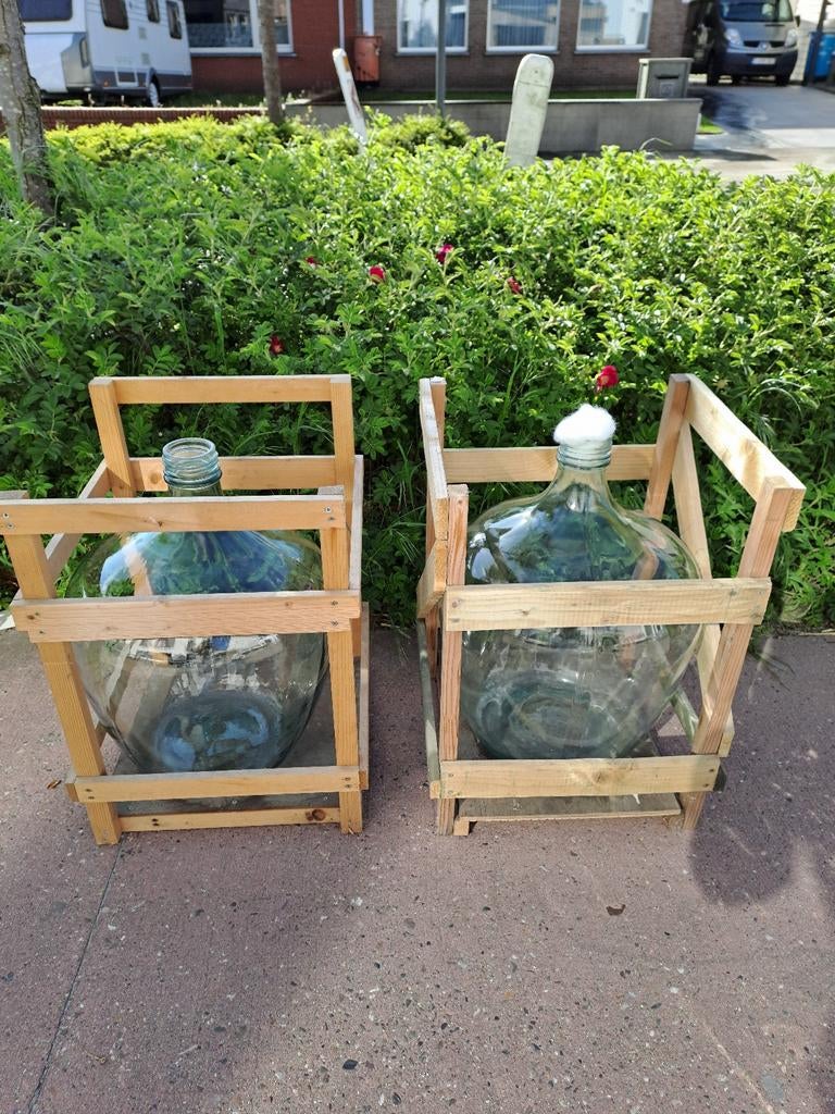 2 dame jeanne vazen, Jardin & Terrasse, Vases de jardin, Enlèvement, Comme neuf