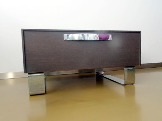 Set de 2 tables de chevet modernes en bois brun, Maison & Meubles, Enlèvement, Bois