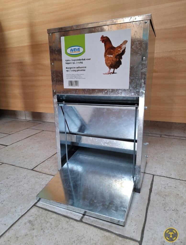 Trapvoederbak voor kippen, Animaux & Accessoires, Nourriture pour Animaux, Enlèvement, Volaille