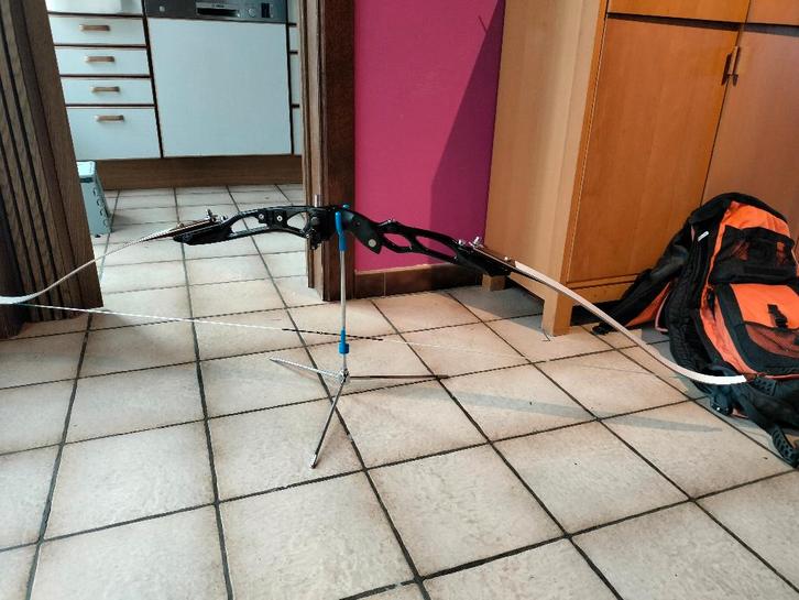 Arc Sébastien Flute - complete set, Sport en Fitness, Handboogschieten, Zo goed als nieuw, Recurveboog, Ophalen of Verzenden