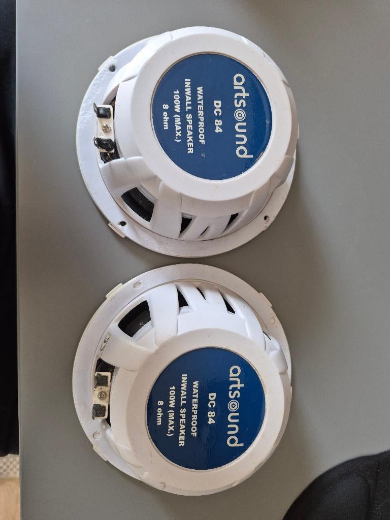 Set ArtSound DC 84 Waterproof Inbouw luidsprekers (100W), Audio, Tv en Foto, Overige merken, Gebruikt, Overige typen, Ophalen of Verzenden