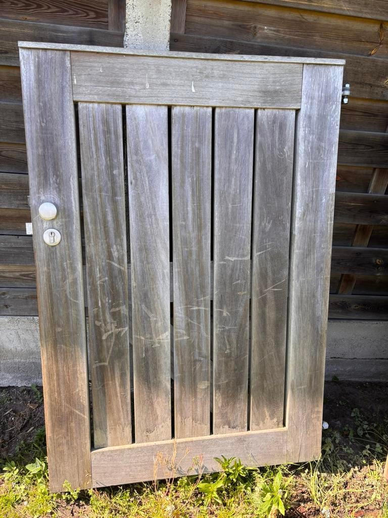 Houten poortje, Ophalen, 1 tot 2 meter, Minder dan 3 meter, Zo goed als nieuw