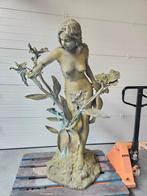 BRONZEN GROOT OUDER ZWAAR TUINBEELD KAN ALS FONTEIN! KOOPJE!, Tuin en Terras, Ophalen of Verzenden, Gebruikt, Overige materialen