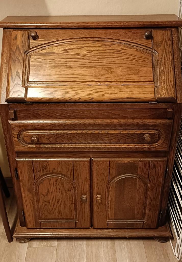 Secretaire eikenhout met lade, Huis en Inrichting, Ophalen