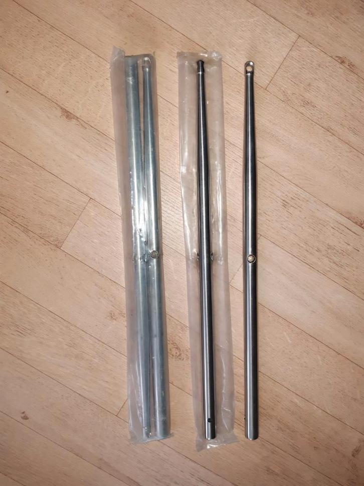 4 RELING SCEPTERS IN ZEEWAARDIGE 316 HOOGGLANS INOX, Watersport en Boten, Bootonderdelen