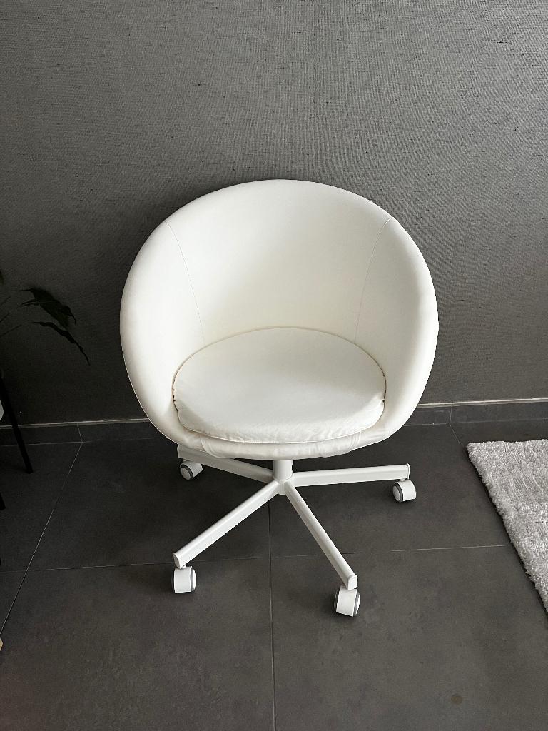 Chaise de bureau Ikea, Enlèvement, Utilisé, Blanc, Chaise de bureau