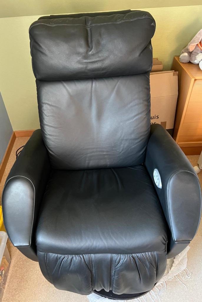 Massage zetel Top kwaliteit, weg wegens verhuis, Ophalen, Zo goed als nieuw, Eenpersoons, Leer