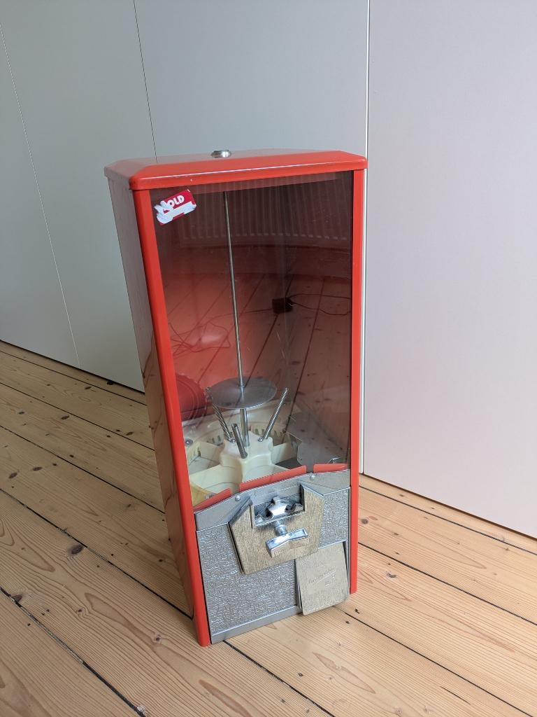 Kauwgom ballen automaat rood Northwestern, Verzamelen, Automaten | Overige, Ophalen, Gebruikt