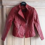 SPLINTERNIEUW mooie bordeaux lederlook jas S/M, Ophalen of Verzenden, Nieuw, Maat 38/40 (M)