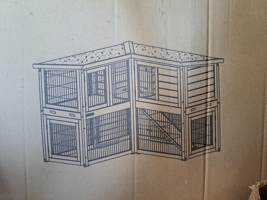 Konijnenhok Maurice zie beschrijving en foto's, Ophalen, Nieuw, Kooi, Konijn