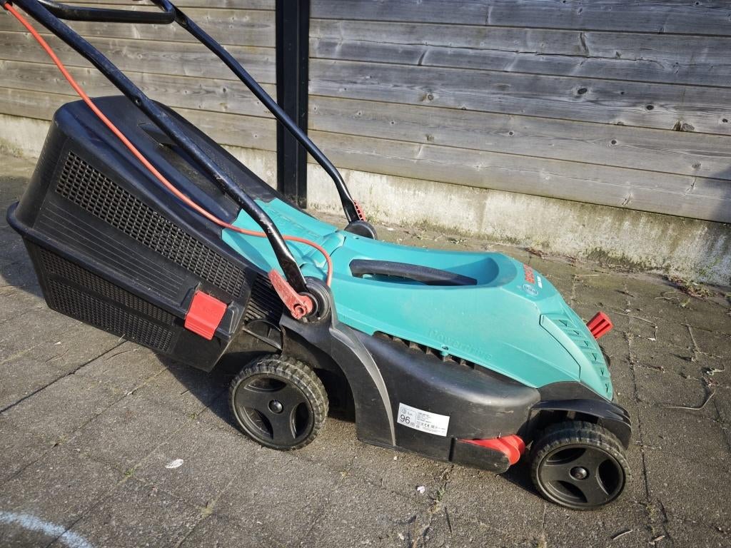 grasmachine, Tuin en Terras, Ophalen, Gebruikt, Elektrische grasmaaier, Opvangbak