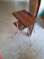 Dia- of filmprojectie - scherm op staander en tafeltje, Audio, Tv en Foto, Diaprojectoren, Ophalen, Gebruikt