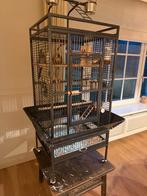 Vogelkooi op wieltjes - Bijna nieuwstaat, Ophalen, Zo goed als nieuw, Metaal, Vogelkooi