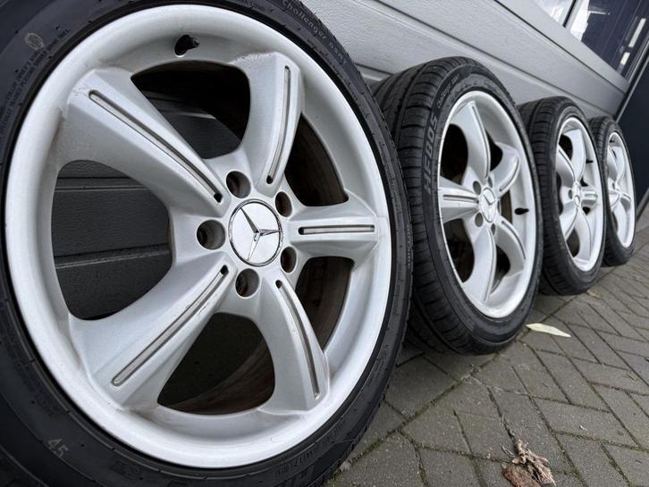 17” Mercedes SLK CLK C klasse W203 W211 velgen zomerbanden, Auto-onderdelen, Banden en Velgen, Banden en Velgen, 17 inch, 245 mm