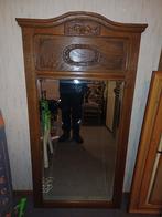 grote oude spiegel met mooie houten omkadering, Enlèvement, Utilisé, 50 à 75 cm, 100 à 150 cm