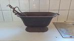 Antieke gietijzeren koolbak houtbak bloembak, Ophalen, Zo goed als nieuw