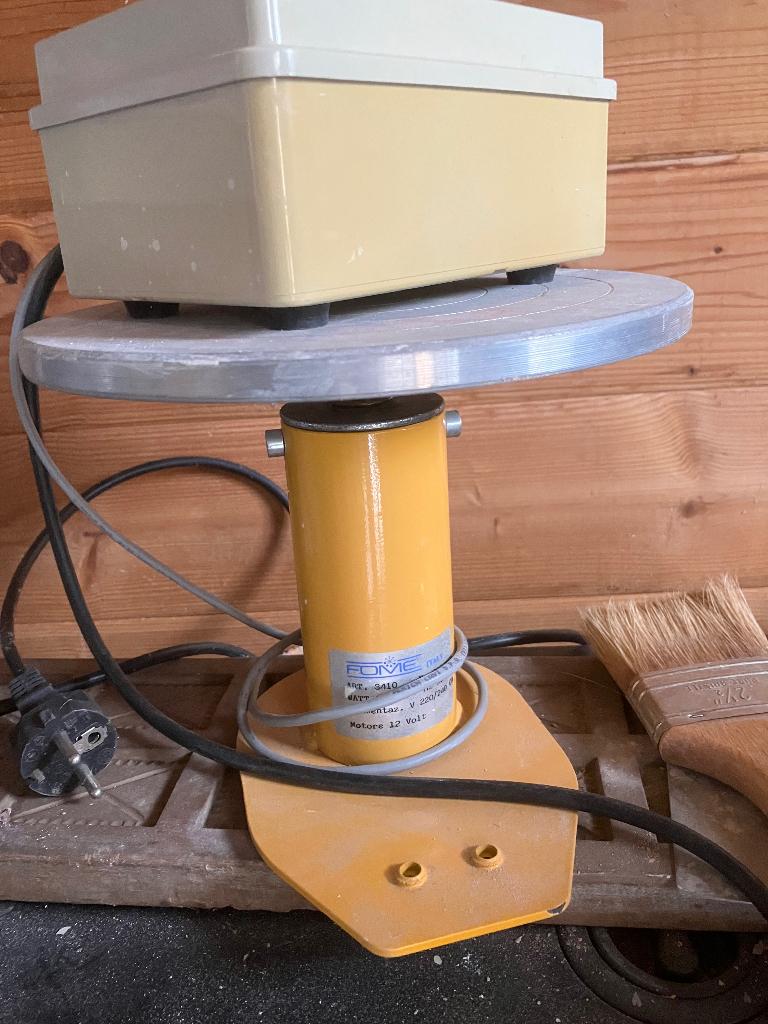 Elektrische boetseerschijf, Hobby en Vrije tijd, Pottenbakken, Ophalen, Zo goed als nieuw