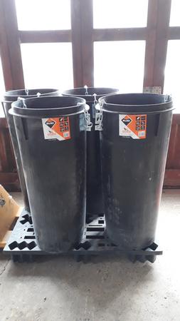 Goulottes à gravats, Enlèvement