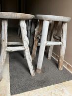 Barkrukken in teak, Huis en Inrichting, Barkrukken, 5 krukken of meer, Ophalen, Zo goed als nieuw, Hout