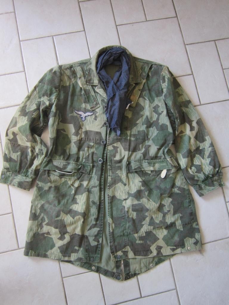 ww2 camo Duitse para-jas en sjaal, Verzenden, Overige soorten
