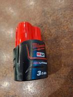 Batterie malwaukee m12 3ah, Bricolage & Construction, Enlèvement ou Envoi