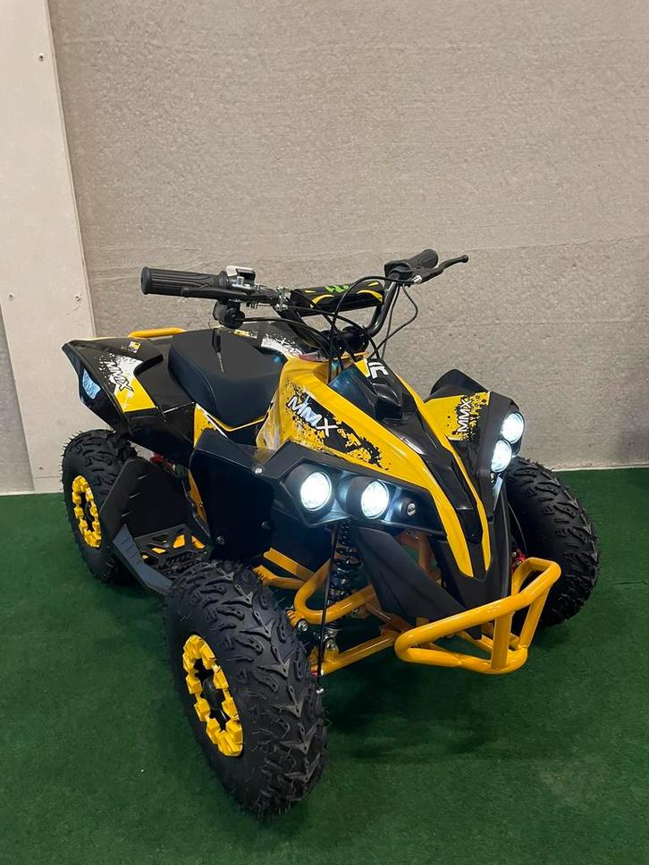 Nieuwe 1000 watt elektrische gele midi quad voor kinderen, Kinderen en Baby's, Speelgoed | Buiten | Accuvoertuigen, Nieuw, Ophalen