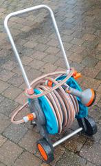 Enrouleur sur roulettes Gardena, course de 30 m,, Jardin & Terrasse, Enlèvement, Comme neuf, Dévidoir