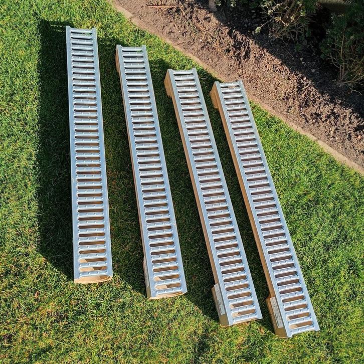 Afvoergoot Polyester Beton 100x11 cm, Bricolage & Construction, Tuyaux & Évacuations, Neuf, Évacuation, Aluminium, Moins de 2 mètres