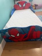 Lit enfant Spiderman 70x140+tiroirs+lumières+matelas offert, Enlèvement, Comme neuf, Matelas