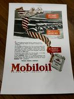Publicité originale mobiloil, voiture ancienne, Enlèvement ou Envoi, Neuf