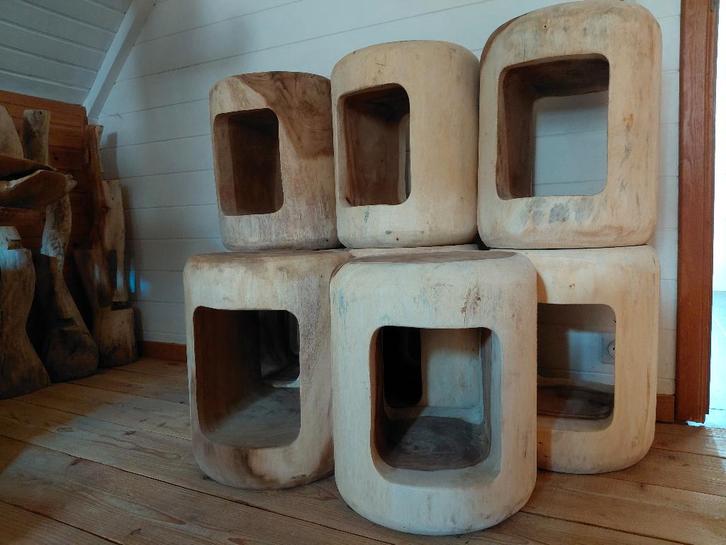 Suar boomstam, Huis en Inrichting, Krukjes, Nieuw, Hout, Ophalen of Verzenden