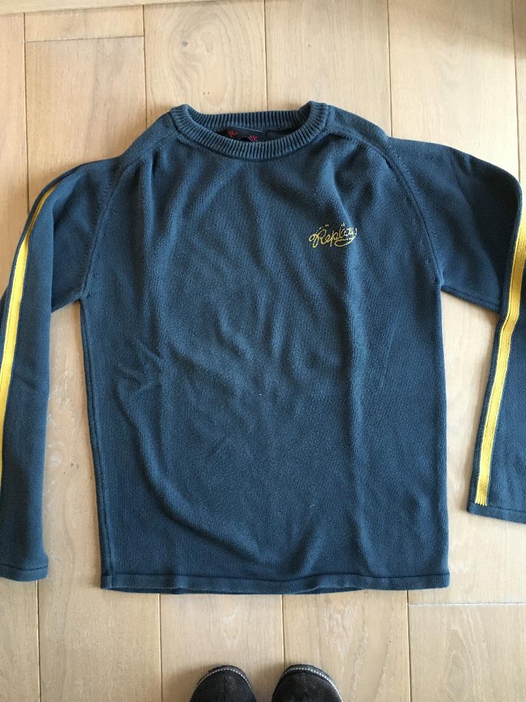 Pull blauw replay maat L/M, Vêtements | Hommes, Enlèvement ou Envoi, Taille 52/54 (L), Porté, Bleu