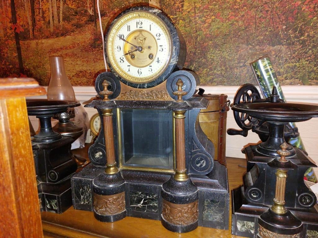 Pendule de cheminée Napoléon III, Antiquités & Art, Enlèvement