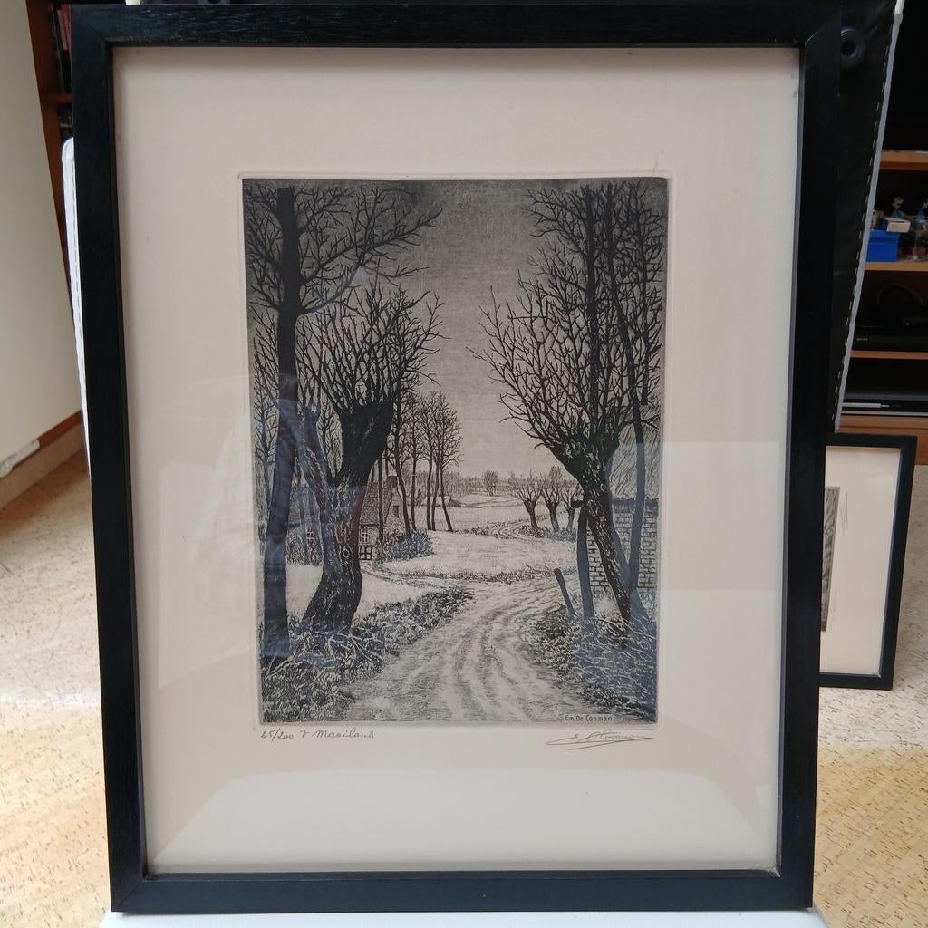 Lithographie  Emiel De Cooman, Enlèvement ou Envoi