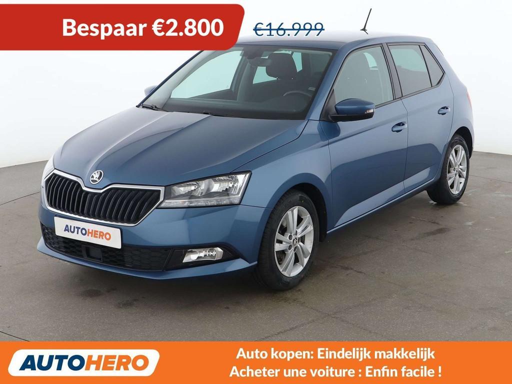 Skoda Fabia 1.0 TSI Ambition (année de construction 2021), Autos, Achat, Interruption de démarrage, Noir, 5 places