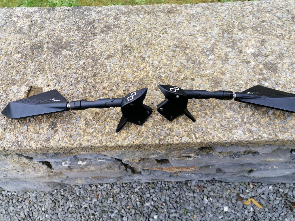 Yamaha T-Max 530 - 560 Rétros origines Lightech noir 2012, Motoren, Ophalen, Zo goed als nieuw