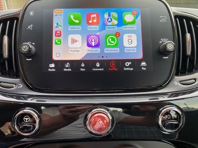 FIAT 500 CABRIO/34.000.KM/ZEER MOOIE STAAT, Auto's, Voorwielaandrijving, Euro 6, Cabriolet, Parkeersensor