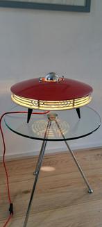 Uitzonderlijk geupcycled heater design Ufo lamp, Louis Kalff, Minder dan 45 cm, Minder dan 55 cm, Gebruikt, Metaal of Aluminium