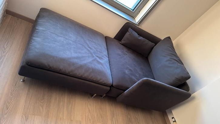 Ikea Soderhamn -Zitbank -Love Chair -TV zetel +Voetenbank, Maison & Meubles, Canapés | Sofas & Chaises Longues, Comme neuf, Deux personnes