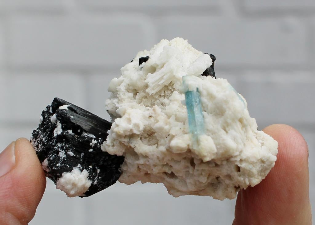 TOERMALIJN, MICROLIEN en AQUAMARIJN uit ERONGO in NAMIBIE, Ophalen of Verzenden, Mineraal