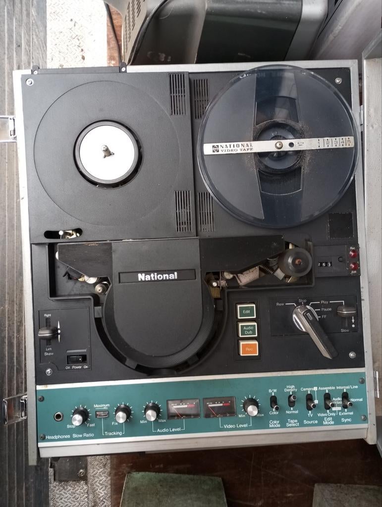 National NV, 3160 band, video recorder, Ophalen, Bandrecorder, Met stofkap