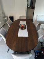 Eettafel en stoelen als nieuw, Huis en Inrichting, Tafels | Eettafels, 100 tot 150 cm, 200 cm of meer, Zo goed als nieuw, Vijf personen of meer