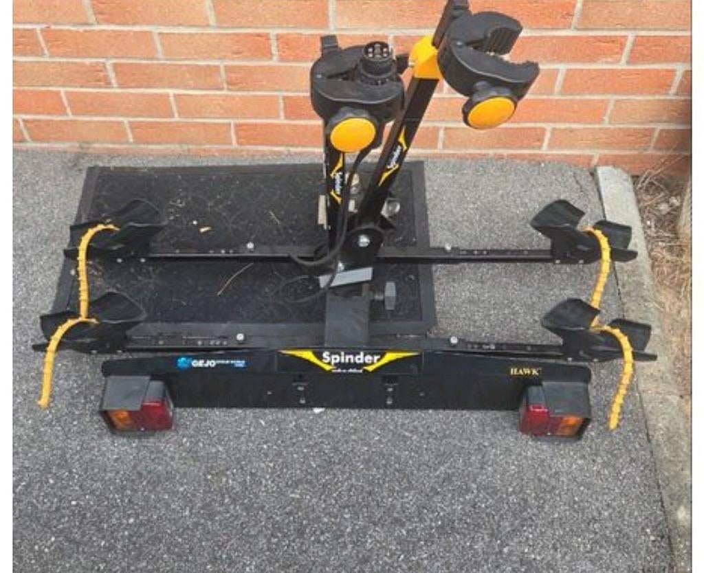 Porte-vélo Spinder Hawk – 2 vélos – Fixation boule d'attelag, Autos : Divers, Porte-vélos, 2 vélos