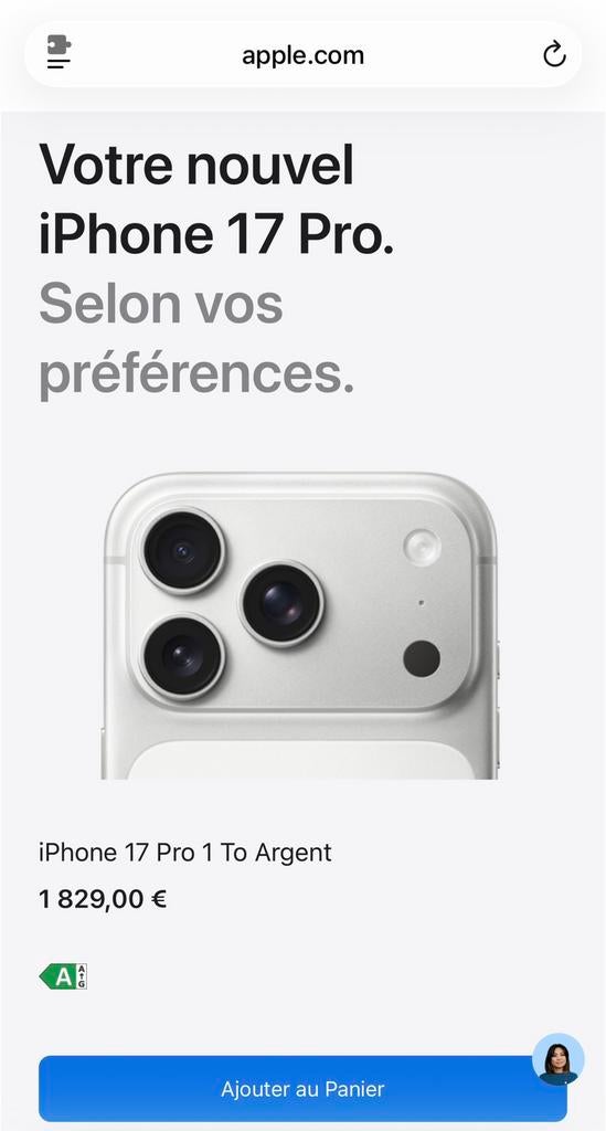 Iphone 17 pro 1 to grijs, Telecommunicatie, Mobiele telefoons | Apple iPhone, Ophalen, Zonder simlock, Grijs, 1 TB