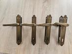 Oude messing deurklinken 4 sets, Ophalen