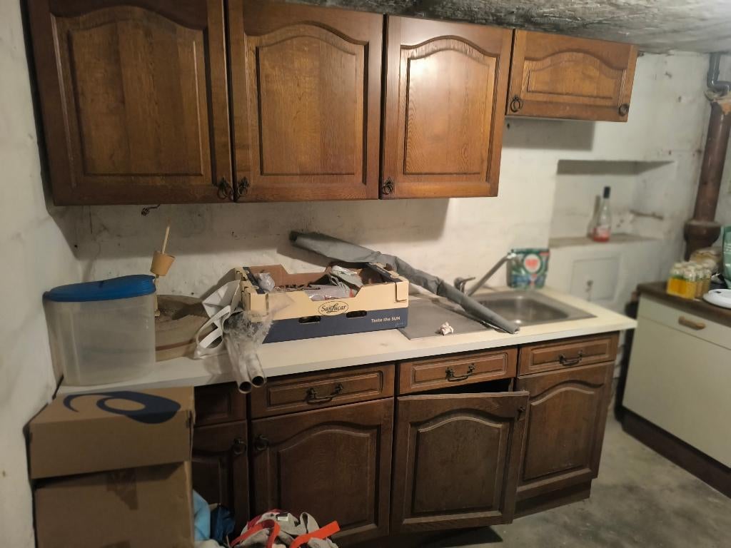 Meubles de cuisine style rustique A DONNER, Maison & Meubles, Enlèvement, Utilisé