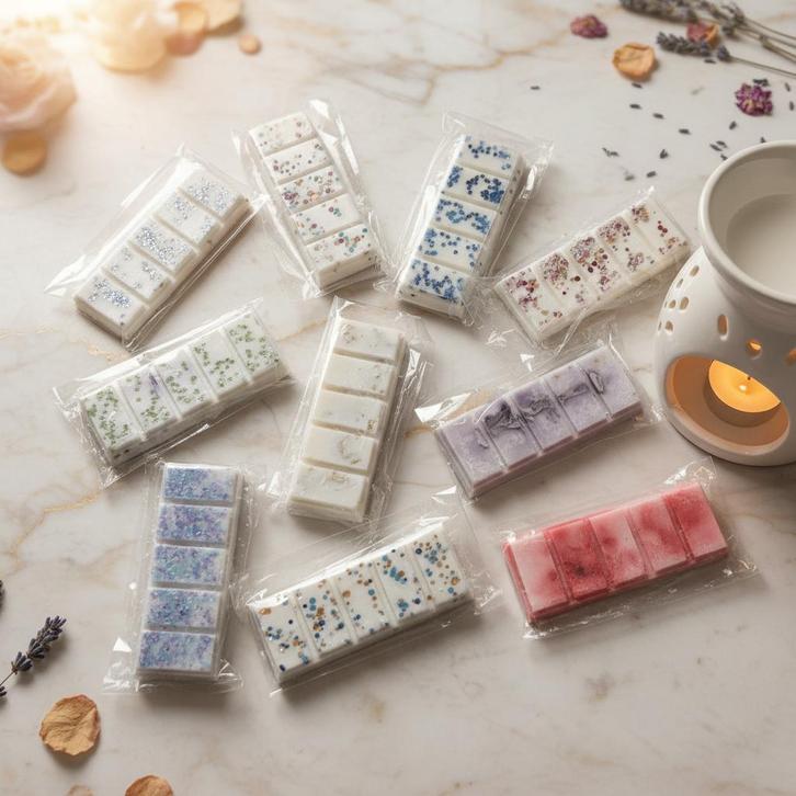 Bougies Fondants plaquette chocolat parfumées bio, Huis en Inrichting, Woonaccessoires | Kandelaars en Kaarsen, Nieuw, Kaars, Wit