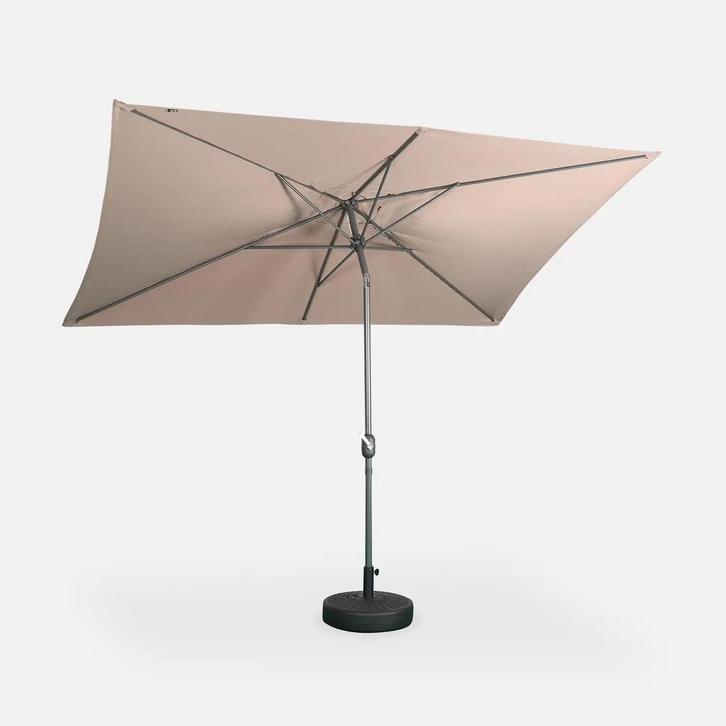 2 Nieuwe Parasols rechthoek, €40 per stuk, Tuin en Terras, Parasols, Nieuw, Stokparasol, 2 tot 3 meter, Kantelbaar, Waterdicht