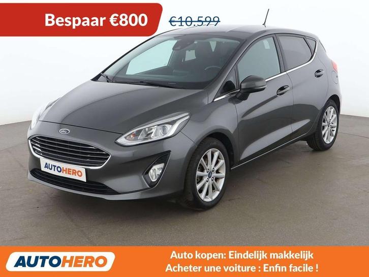 Ford Fiesta 1.0 EcoBoost Titanium (bj 2019), Auto's, Ford, Te koop, Fiësta, ABS, Airbags, Airconditioning, Android Auto, Apple Carplay